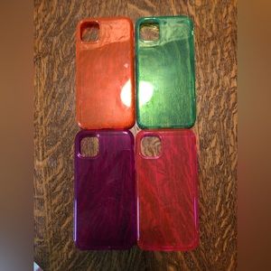 Bundle of 4 Neon iPhone 11 Velvet Caviar Cases